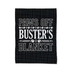 Fleece Blankets: Paws Off Pet Blanket - Large