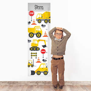 Height Charts Sticker Pack: Little Digger Wall Decal Height Chart