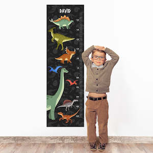 Height Charts Sticker Pack: Dinosaur Wall Decal Height Chart