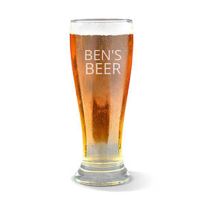 Engraved Glassware: Person's Premium 425ml Beer Glass