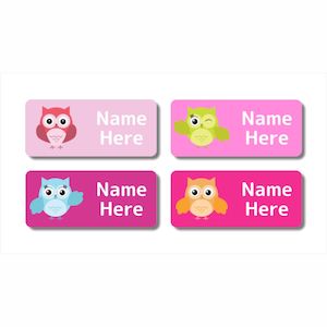 Rectangle Name Labels: Ninja Rectangle Name Labels (Pack of 32)