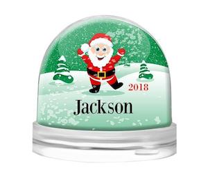 Snow Globes: Green Snow Globe