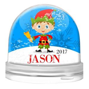Elf Snow Globe