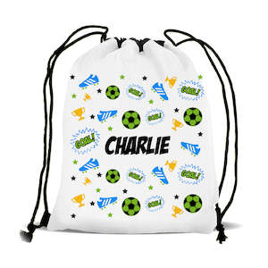 Drawstring Bag: Soccer Mix Drawstring Sports Bag