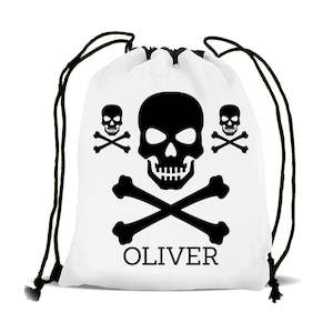 Drawstring Bag: Skulls Drawstring Sports Bag