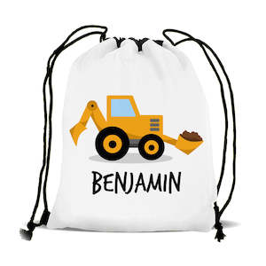 Yellow Digger Drawstring Sports Bag