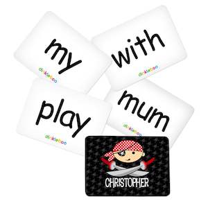 Pirate Memory Game Sight Words Pack 2
