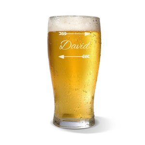 Engraved Standard Beer Glasses: Arrow Standard 285ml Beer Glass