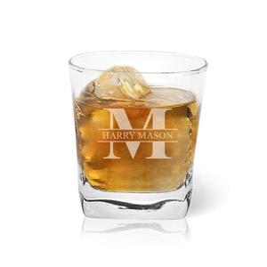 Tumbler Glasses: Monogram Tumbler Glass