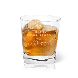 Tumbler Glasses: Merry Christmas Tumbler Glass