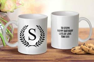 Ceramic Mugs: Wreath Mug