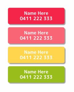 Iron On Labels: Tropical Iron On Labels 20pk