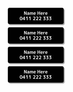 Iron On Labels: Single Colour Iron On Labels 20pk