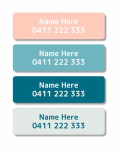 Iron On Labels: Coral Iron On Labels 20pk