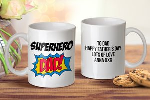 Fathers Day Mugs: Superhero Dad Mug