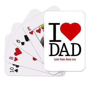Fathers Day Playing Cards: I Love Dad Playing Cards
