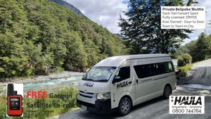 Products: Queenstown Wanaka TO or FROM Cascade Valley Martyr River (Past Arawhata River)- Min 4 Pax - Private BeSpoke Shuttle - One WAY (Either way) - HAULA Private Shuttle and BeSpoke Tours