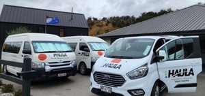 Products: Private Shuttle - TO OF FROM Queenstown - Cromwell - Wanaka - TO or FROM DUNEDIN ONE WAY ( Per Person) $680 min Min 4 Pax Charge - HAULA Private Shuttle and BeSpoke Tours
