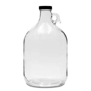 Cider: 5 Litre Glass Jar with Black Cap (Demijohn) ***Please read shipping conditions