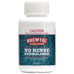 Beer Cleaning Sterilising: Brewtec No Rinse Steriliser (Sanitiser) 250g Tub