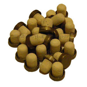 Wine Bottling Your Wine: Plastic Top Cork Stopper -Gold x 25