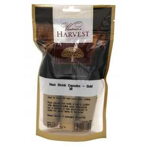 Heat Shrink Wrap Capsules - Gold x 30