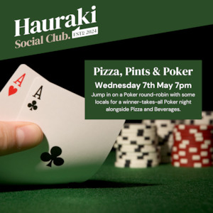 Ticket: Pizza, Pints & Poker