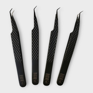 Products: Noir Slim Fibre Tip Tweezers Haus of Lash NZ