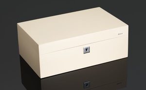 Siglo 75-Stick Humidor Ivory White