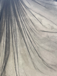 Tulle Mesh: BLACK ELLIE TULLE