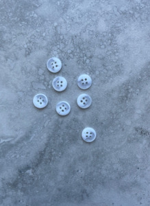 Components Haberdashery Buttons Zips: T2402 - WHITE