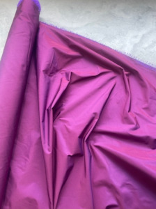 Silk Satin Sewing Fabrics: ITALIAN SILK BLEND TAFFETA - VIOLET