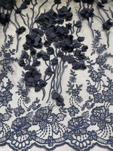 Fabric Cotton Linen Silk Wool: FLOR DE LA MAR (3m Length)