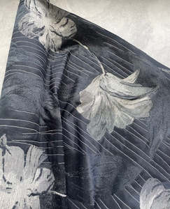 Fabric Cotton Linen Silk Wool: JEAN FLORAL JACQUARD (5m Length)