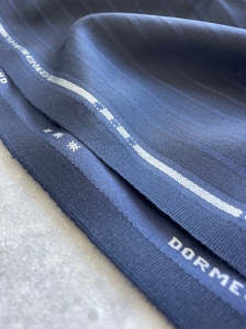 Wool: DORMEUIL STRIPED WOOL/SILK BLEND SUITING (2.9m Length)
