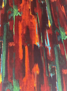 Fabric Cotton Linen Silk Wool: ARIZONA MULTI COLOURED PRINT ON SILK BASE