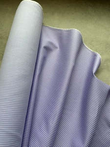 Cotton Fabric: BRIGHTON PURPLE & WHITE STRIPE