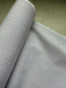 Cotton Fabric: SURREY RED & BLUE STRIPE