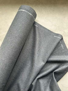 Fabric Cotton Linen Silk Wool: GRIGIO 100% WOOL