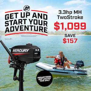 Outboard: MERCURY - 3.3HP 2 STROKE OUTBOARD