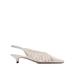 Cali Woven Mule - Crema