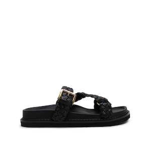 Aki Braided Slide - Black