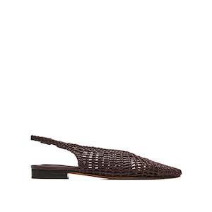 Size 42: Cali Woven Flat - Koffee