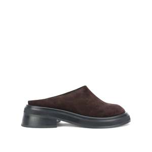 Flats: Apollo Mule - Java Suede
