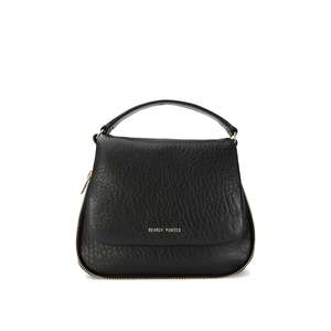 Hoh Hoh Hoh: Mini Caiman Bag - Black Bulle/Brass