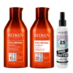 The Definitive Guide To Help Prevent Frizzy Hair: Redken Frizz Dismiss United Multi Buy Bundle Pack