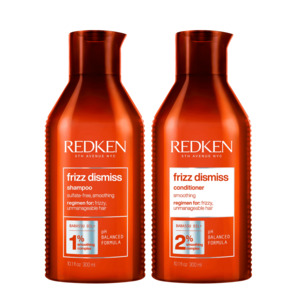 The Definitive Guide To Help Prevent Frizzy Hair: Redken Frizz Dismiss Shampoo & Conditioner Duo