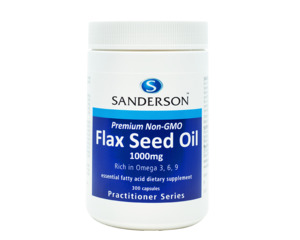 Sanderson Flax Seed Oil 1000mg 300capsules