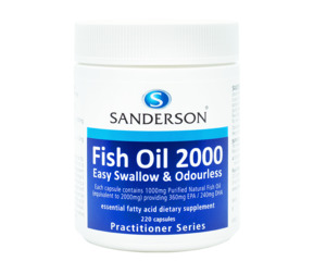 Omega 3: Fish Oil 2000 Odourless 220capsules