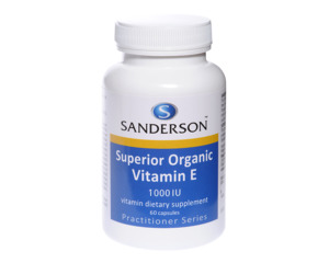 Sanderson Superior Organic Vitamin E 60capsules